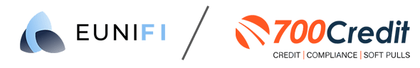 Eunifi and 700Credit Partnership Logo Frazer Logo